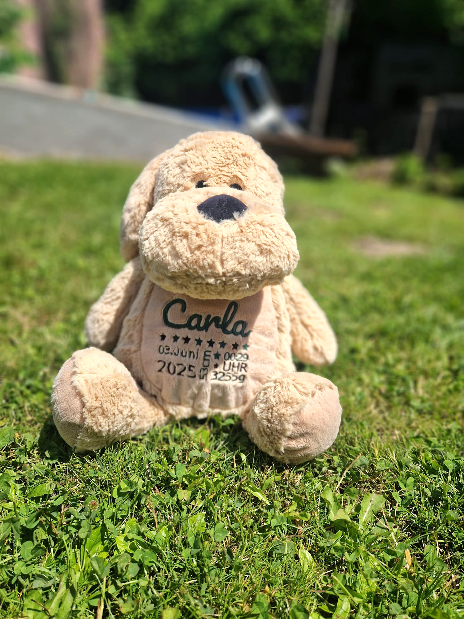 Kuscheltier mit Geburtsdaten – Bild 2